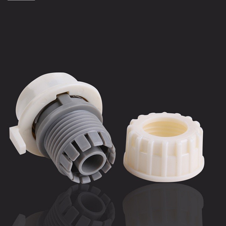 [ 1 CÁI ] ĐẦU KHỚP TRẮNG 16mm CÓ RON RA NỐI ỐNGNƯỚC MỀM 16mm - 714