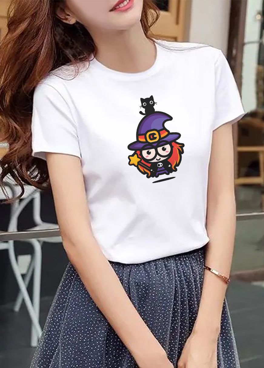 áo thun nữ in hình chibi xinh xắn