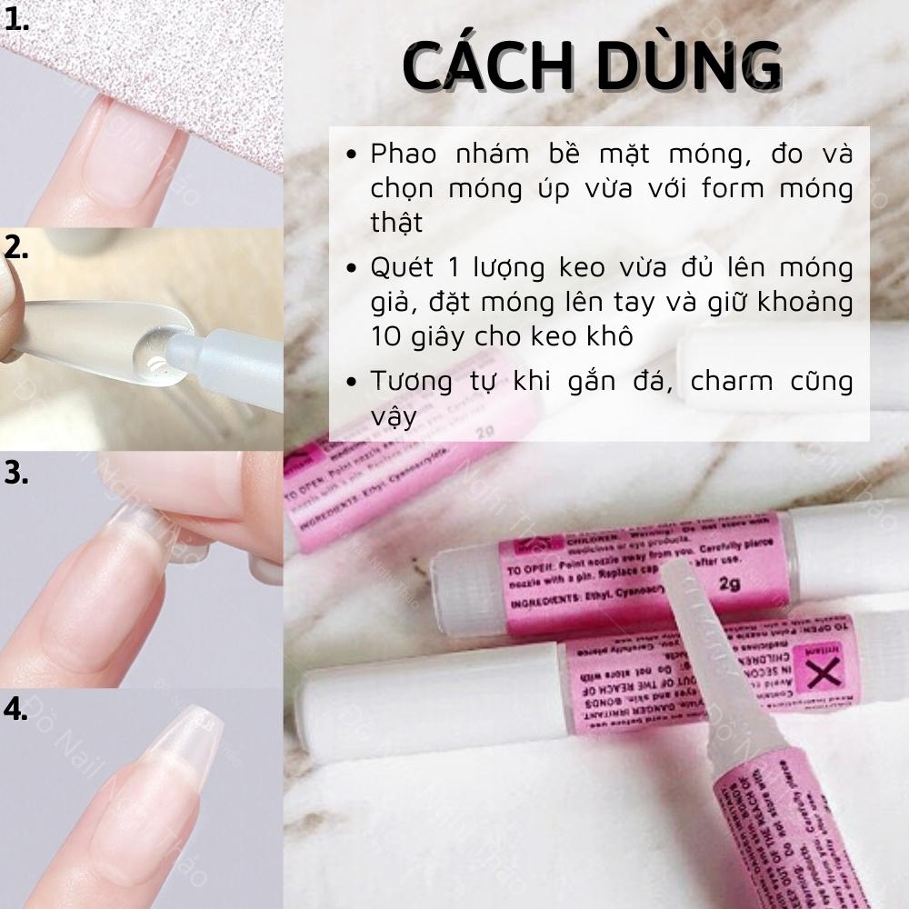 Keo dán móng mini nail box Nghi Thảo 2g