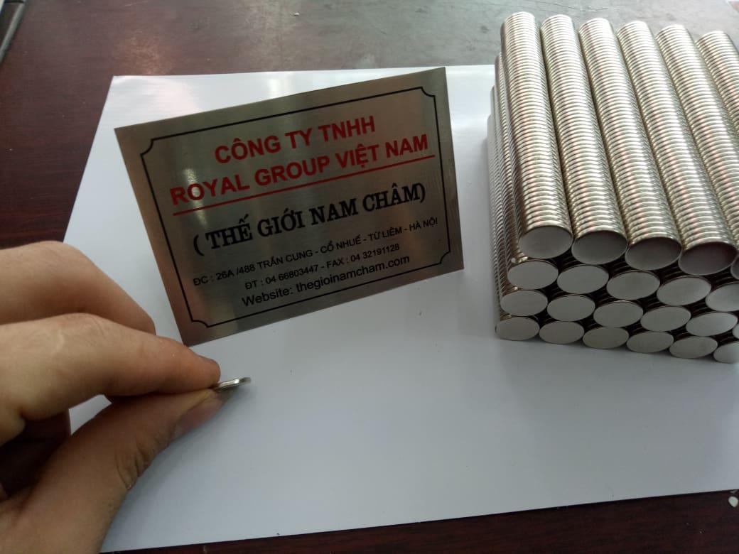10 viên Nam châm đất hiếm 18x2mm