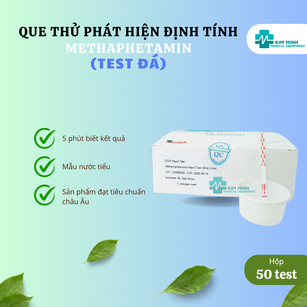 [HCM]Que thử ma tuý đá Fastep, Que test nhanh đá, Que thử đá, Que thử Methaphetamin Fastep,  (1 test + 1 cốc)