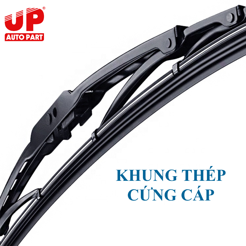 Bộ 2 cần gạt mưa ô tô Toyota Vios E 2017- xương cứng UP Genuine