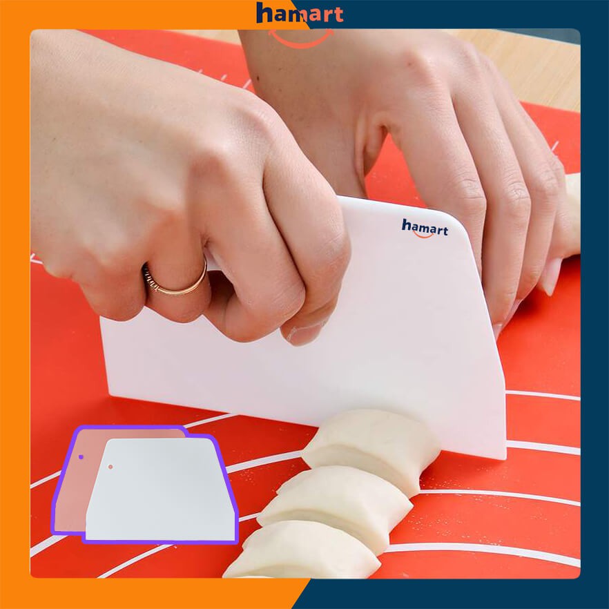 Dao Cắt Bột Dao Nhựa Cắt Bánh Chà Láng Vét Bột 13x9 cm