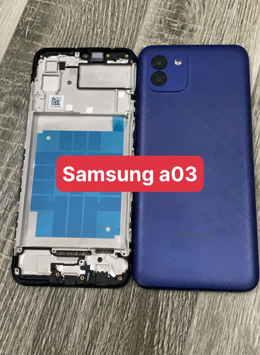bộ vỏ samsung A03 -ZIN