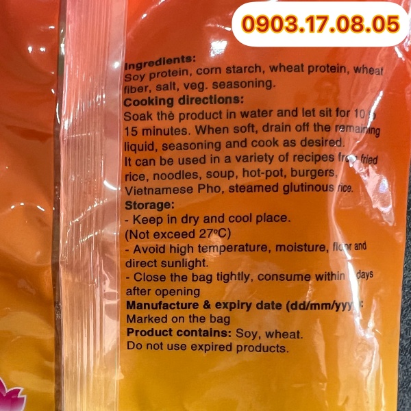 Au Lac Vegan big meat slice (100gr)