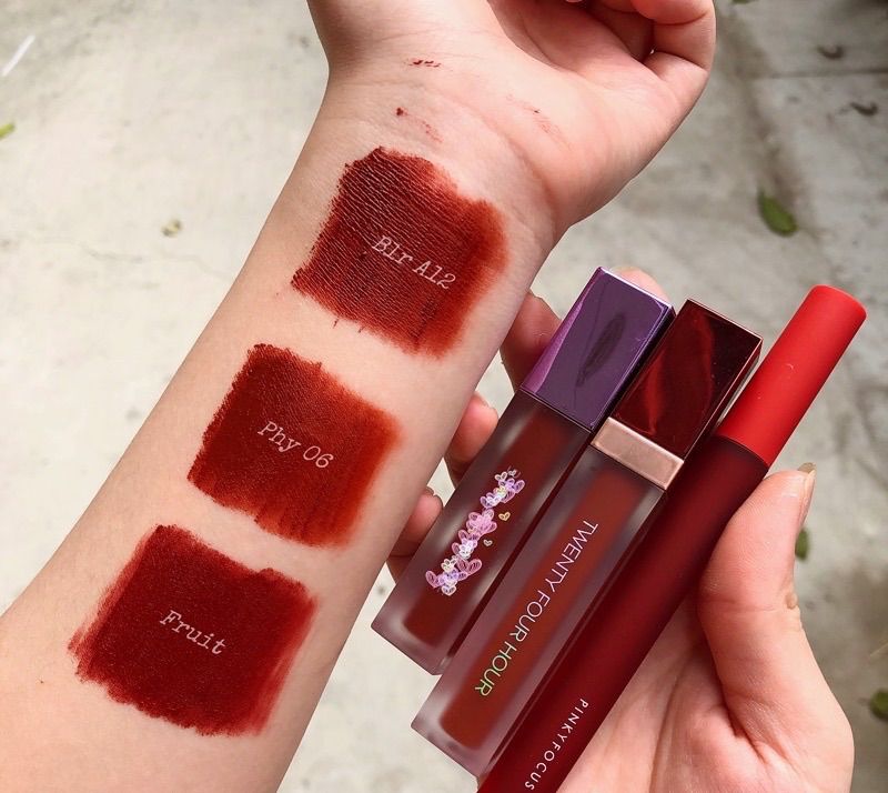 Son Fruit Lip Gloss đỏ nâu( Ảnh thật shop chụp)