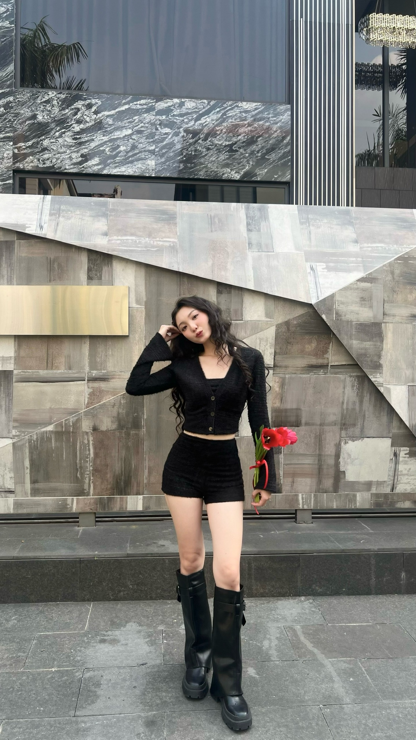 MÌ - SET ÁO TAY DÀI KÈM QUẦN - CRYSTAL SET