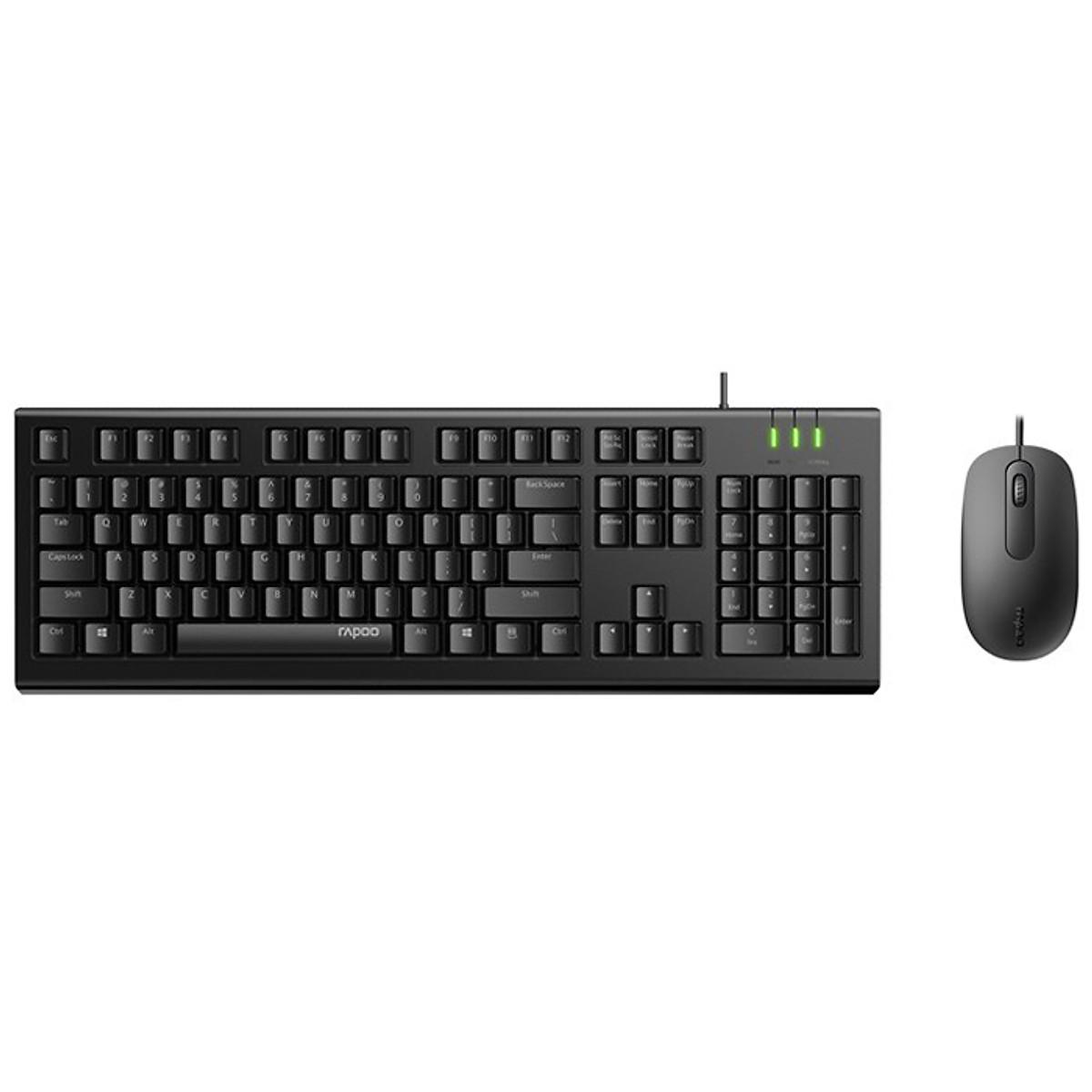 Bộ Bàn Phím Và Chuột Có Dây Rapoo X120Pro
