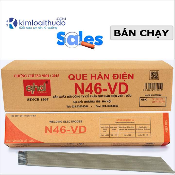 5 Que hàn N46-VD Việt Đức phi 3.2mm