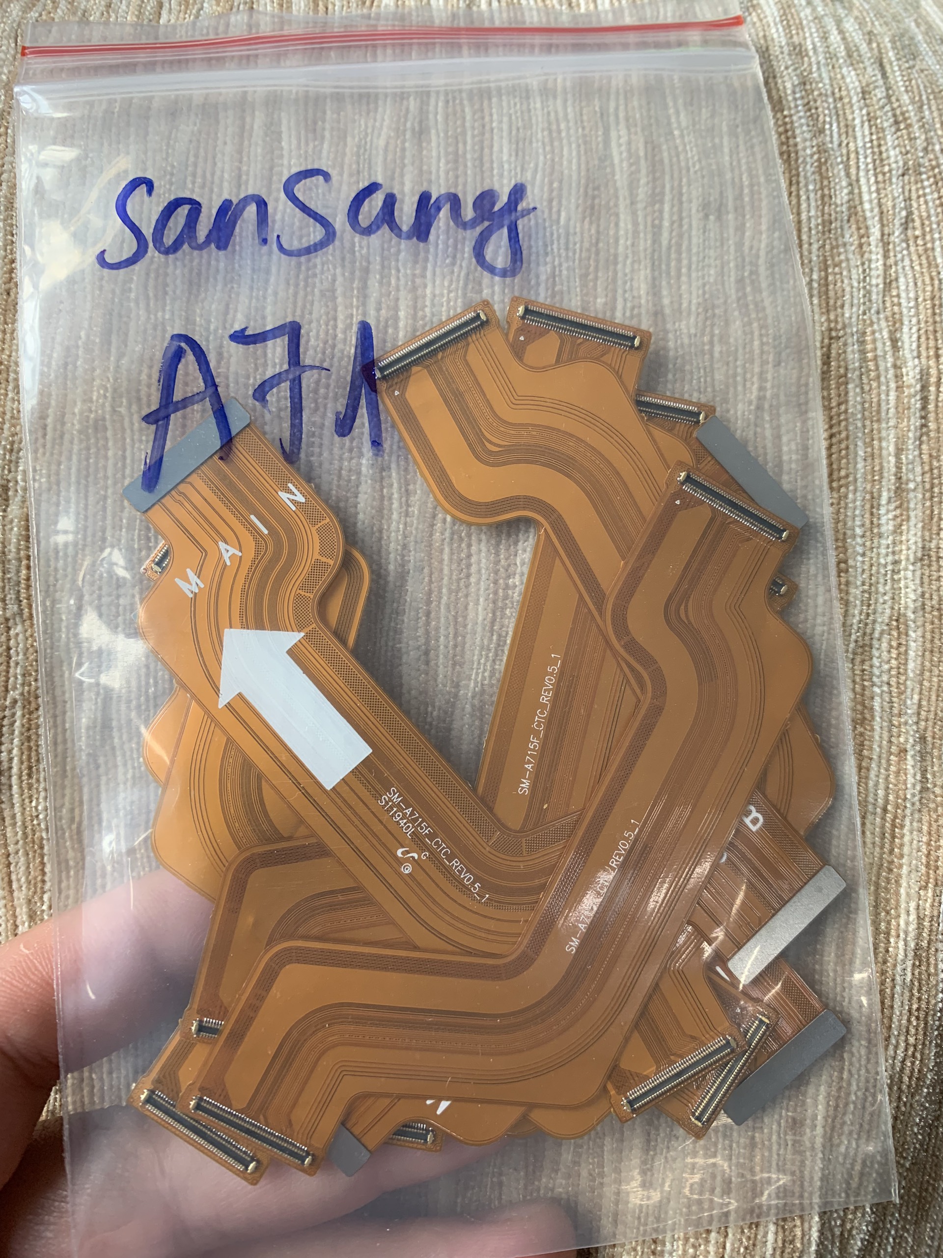 Cáp nối main, cáp nối bo sạc zin samsung A71