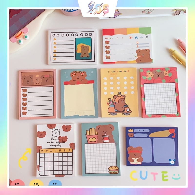 [Có sẵn] Tập giấy note - sticky note xinh xắn tiện lợi