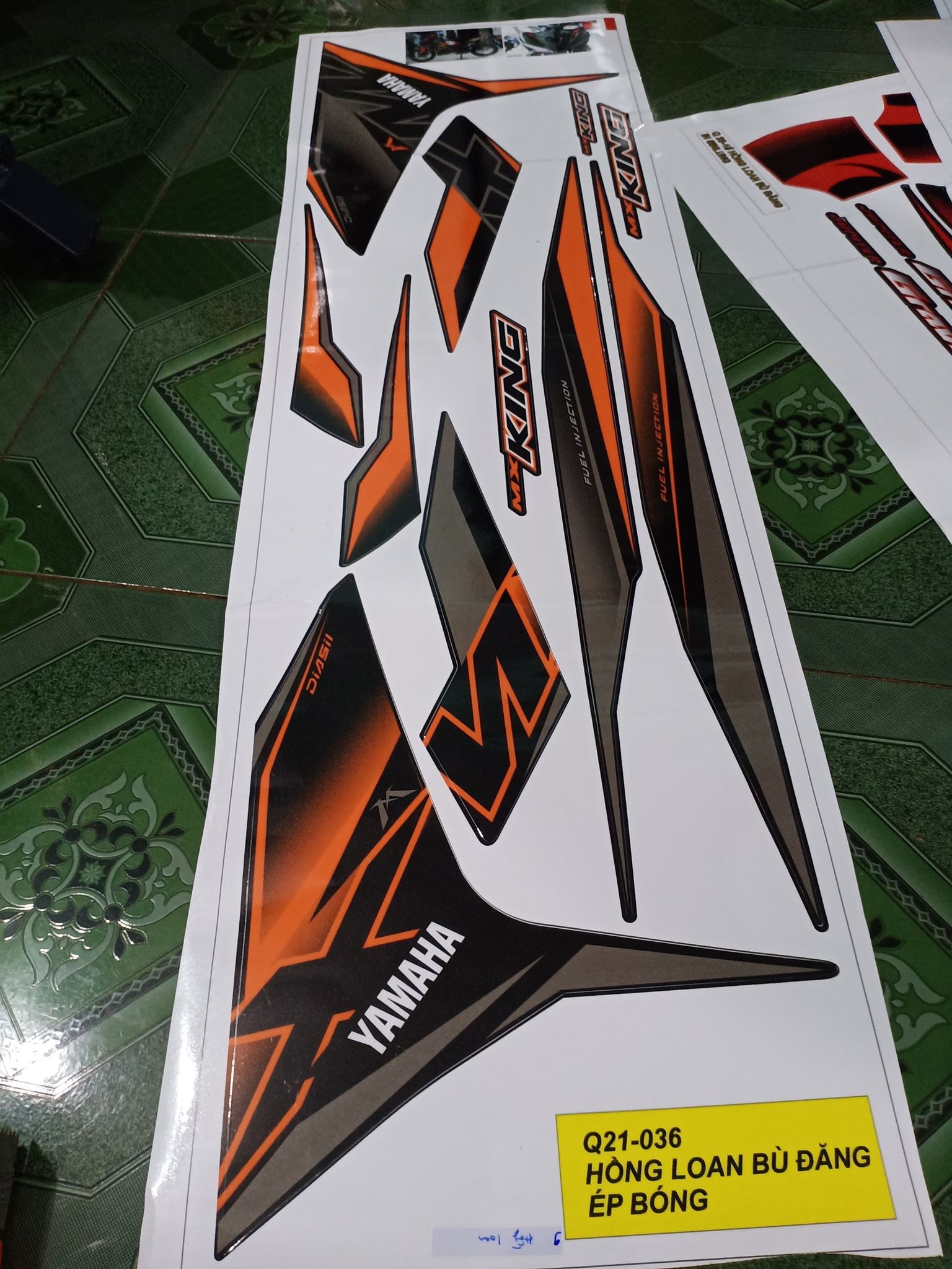tem rời ex 150 mxking 2019 cam đen