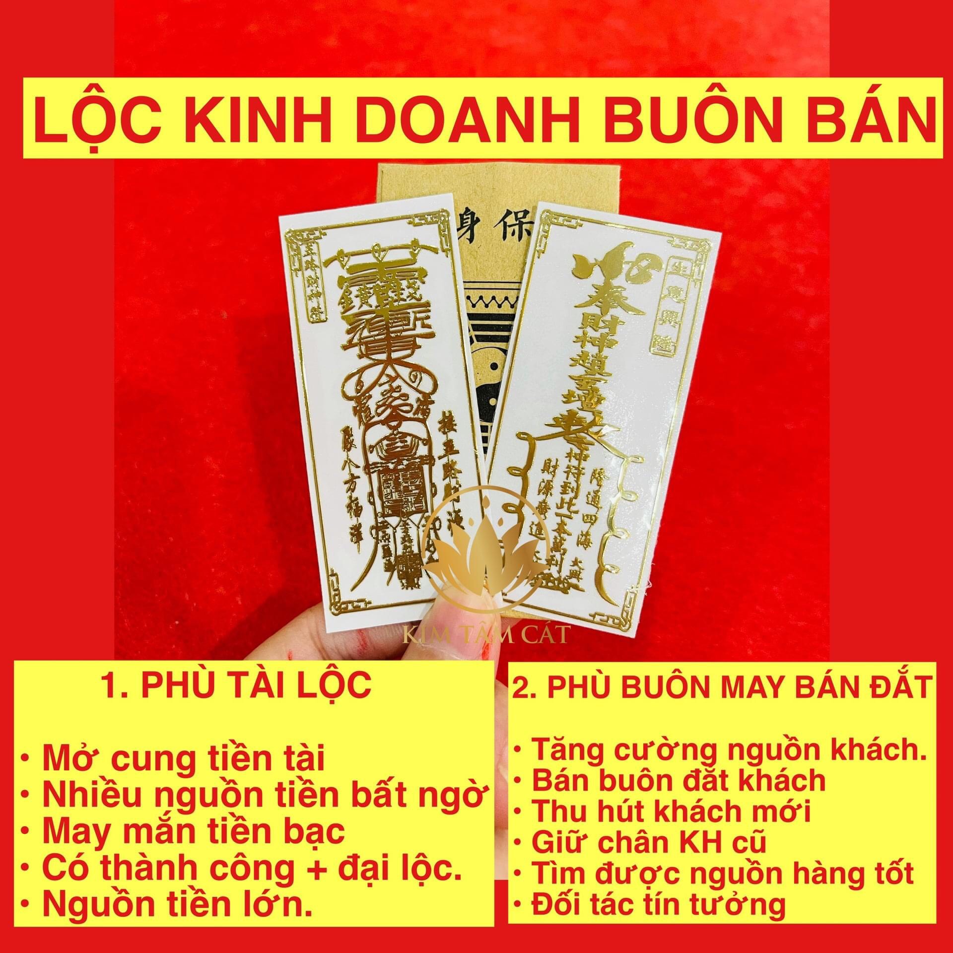 [ĐÃ KHAI QUANG] Bộ 2 linh phù tài lộc buôn bán đắt ( ngũ lộ, buôn bán) thu .t.i.ề.n. vào, nhiều khách hàng buôn bán thuận lợi