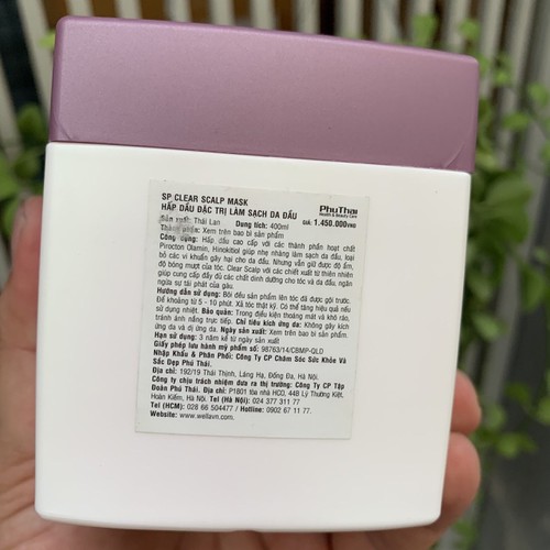 [HCM]Hấp Dầu Làm Sạch Da Đầu Sp Clear Scalp Mask 400Ml