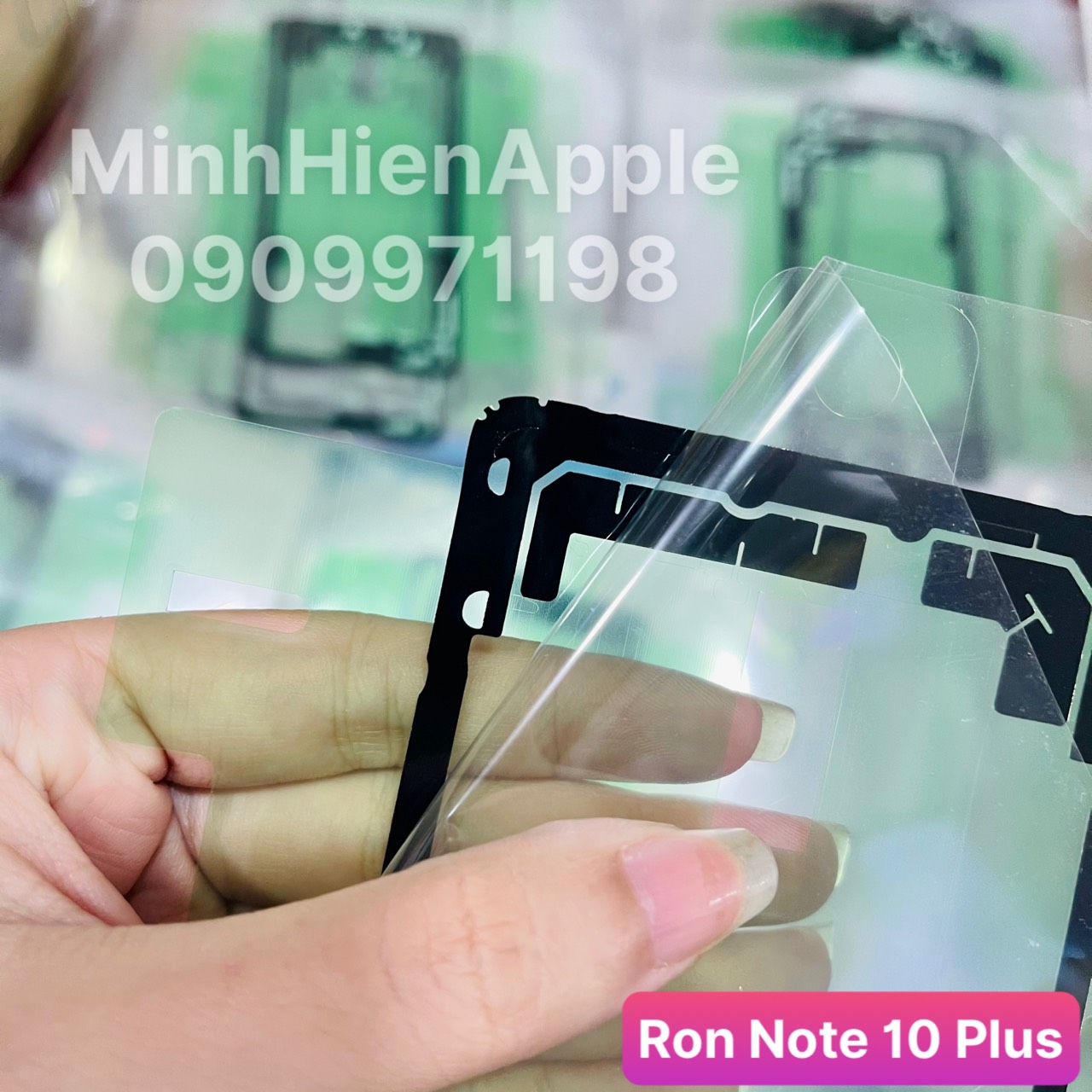 Ron ép kính, chống nước Samsung Note 10 Plus