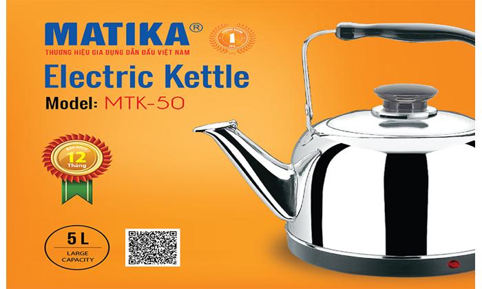 Ấm đun siêu tốc Matika MTK-50 - 5L