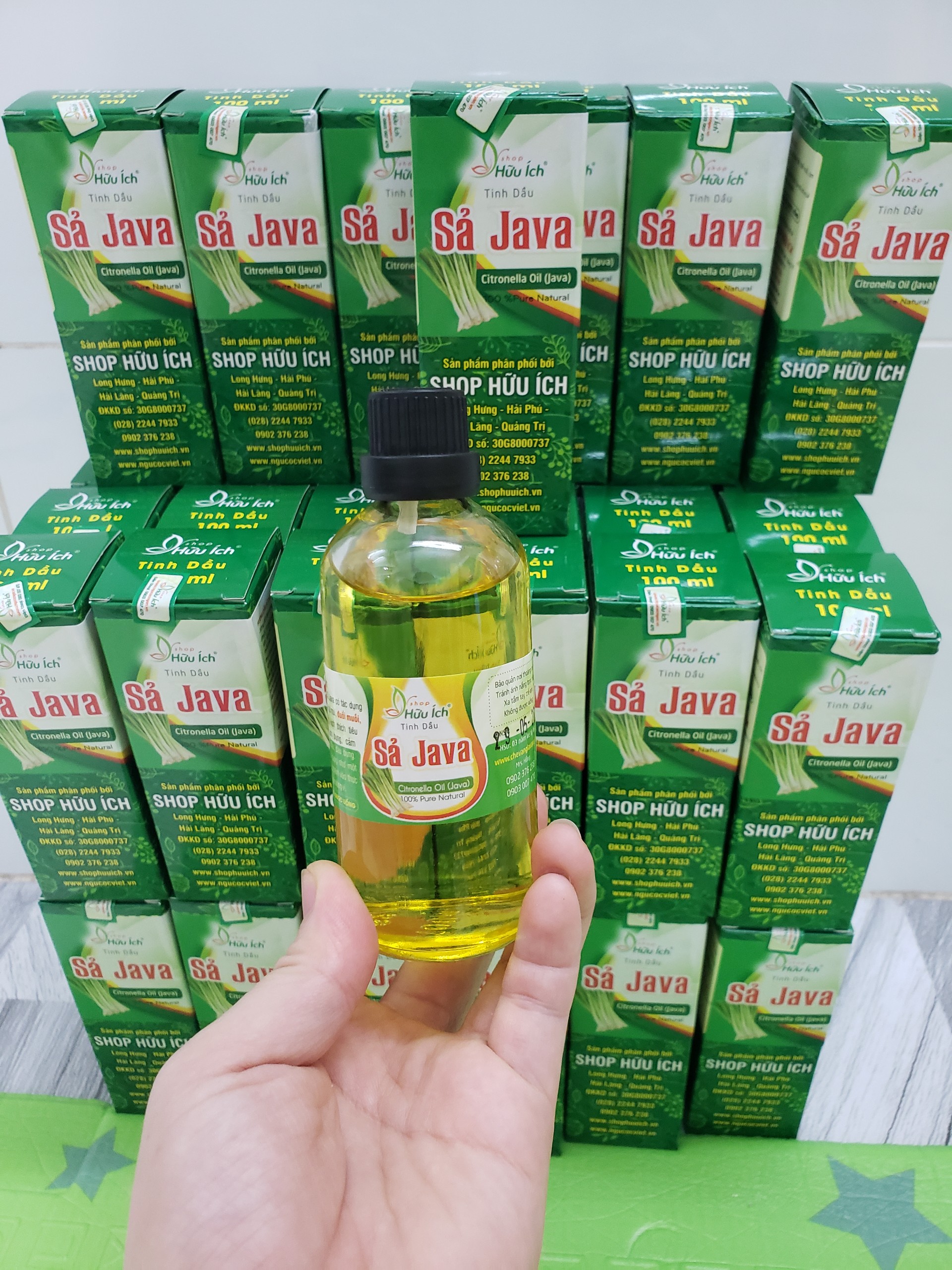 [HCM]Combo 02 chai tinh dầu sả Java 100ml lau sàn đuổi muỗi kiến côn trùng