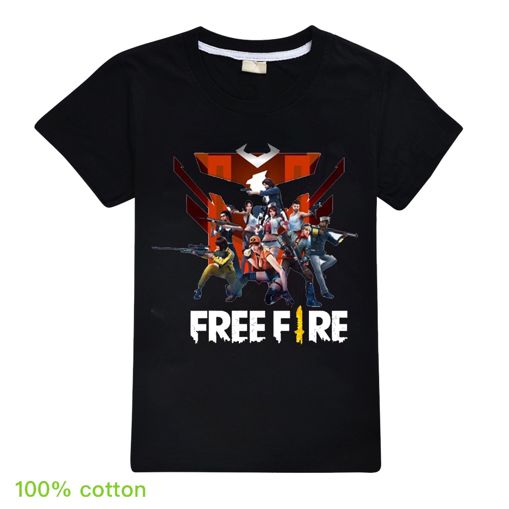 Áo thun trẻ em Free Fire mẫu mới cực hot đủ size