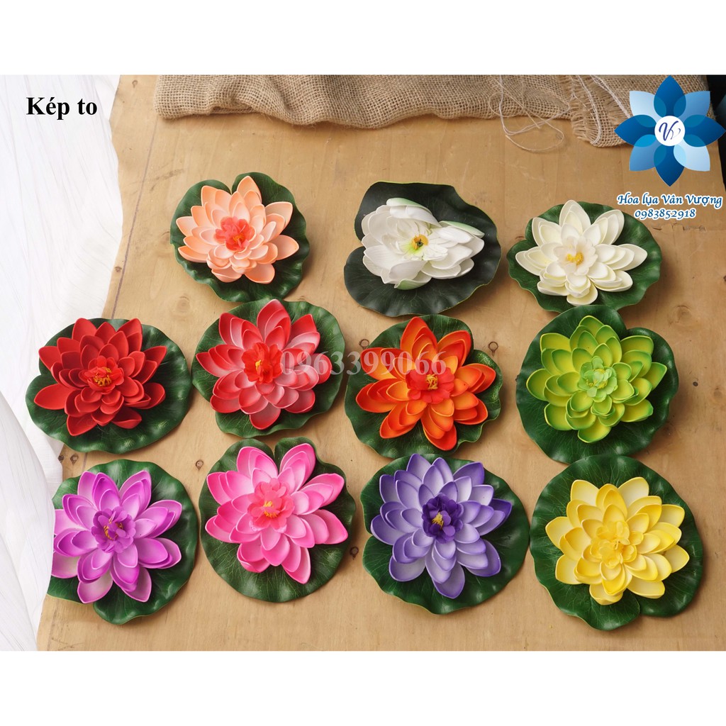 Hoa Giả 🌺FREESHIP🌺 Hoa Sen Thả Nước 16cm