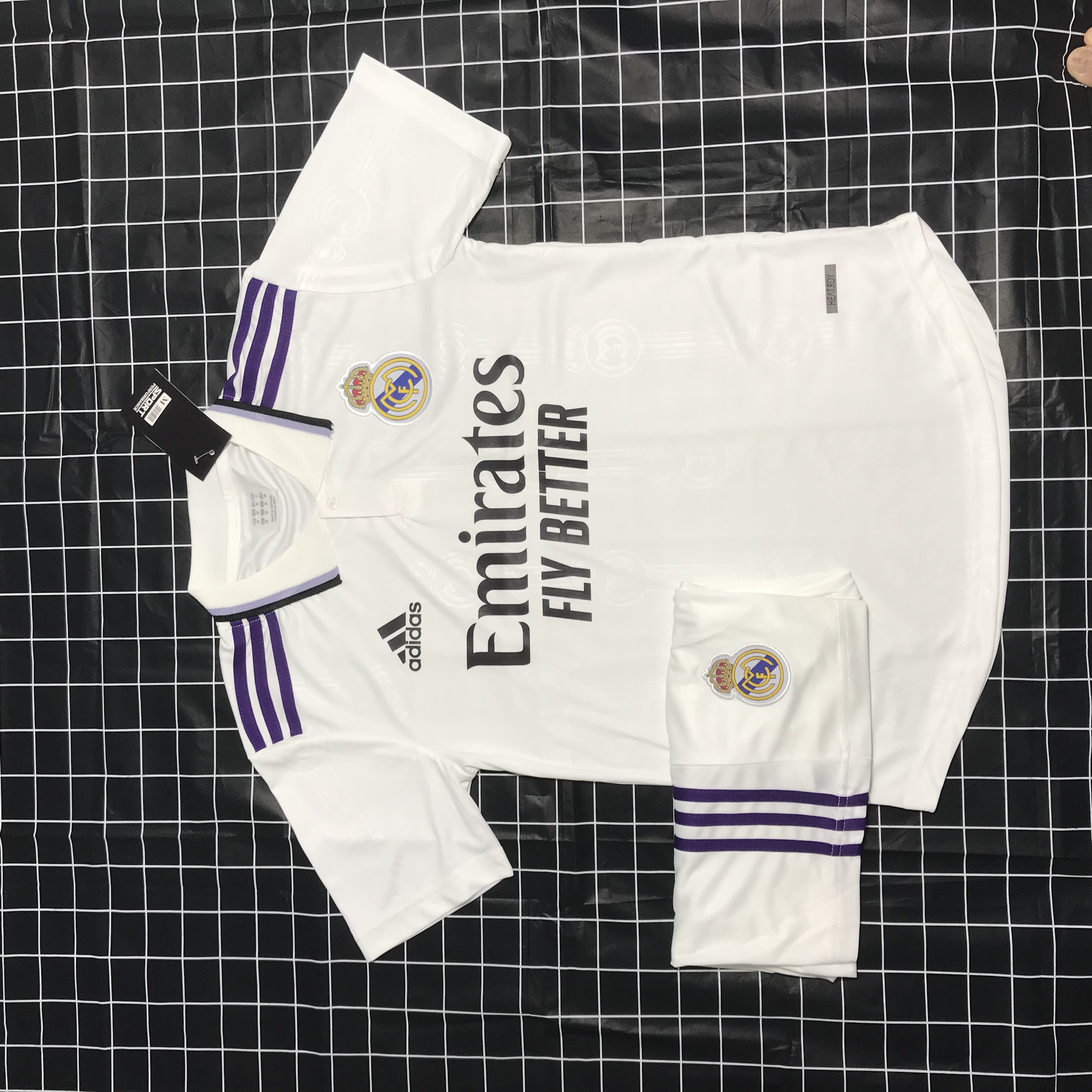 Áo Bóng Đá CLB Real Madrid-Trắng -Thun Thái Cao Cấp