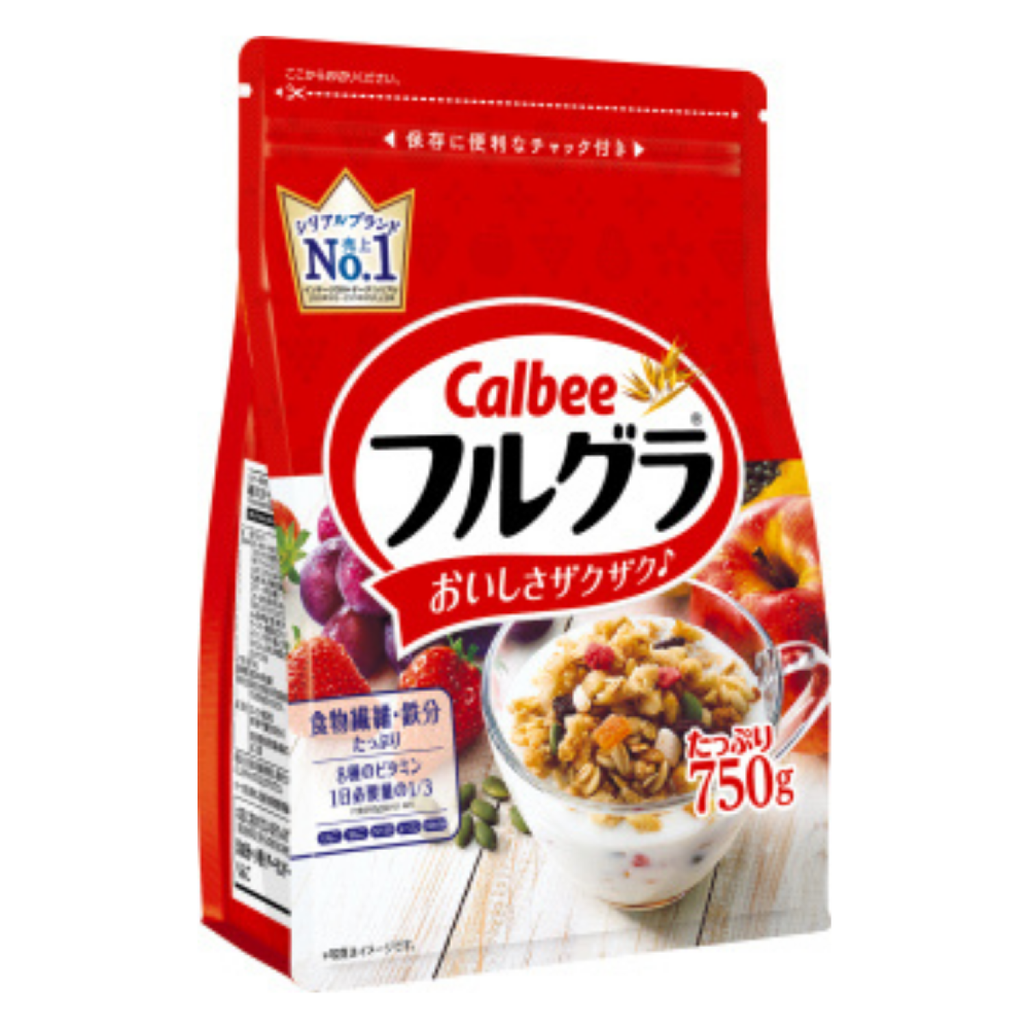 Ngũ cốc ăn sáng Calbee hoa quả Nhật 750g date 8 2022