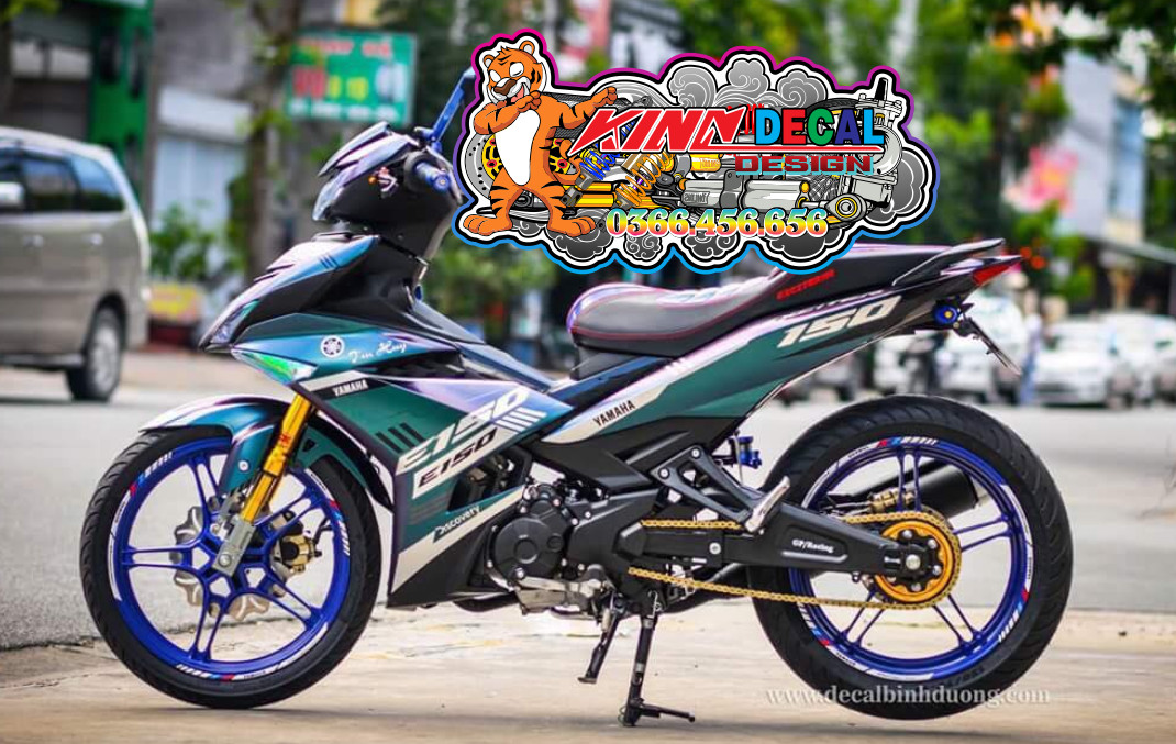 Tem Trùm Exciter 150 màu titan đen