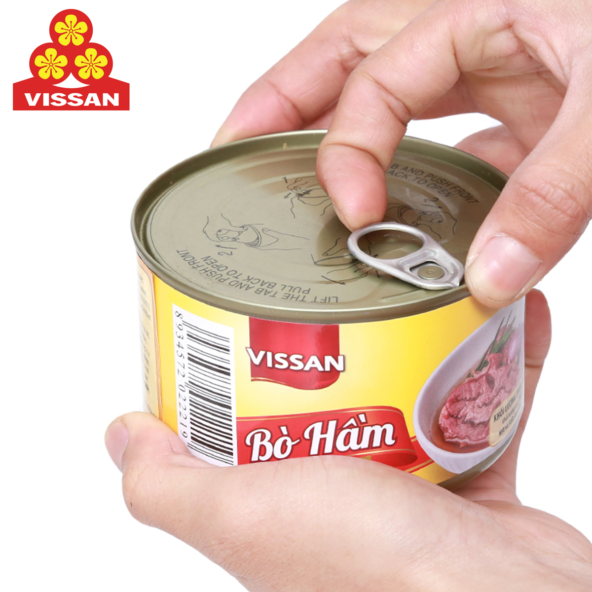 BÒ HẦM CANNED BEEF VISSAN 397 GRAM