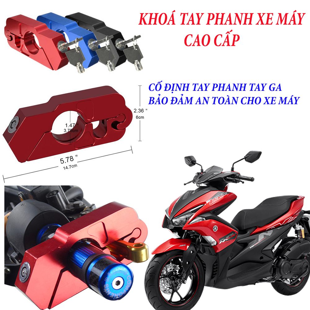 (HÀNG CAO CẤP) KHOÁ TAY PHANH CAO CẤP, KHOÁ CHỐNG TRỘM, KHOÁ XE GA XE SỐ, KHOÁ XE MÁY (BẢO HÀNH 12 THÁNG)