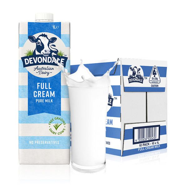 Hỏa tốc HCM  Sữa Tươi Devondale 1l Nguyên Kem (Hộp 1l)