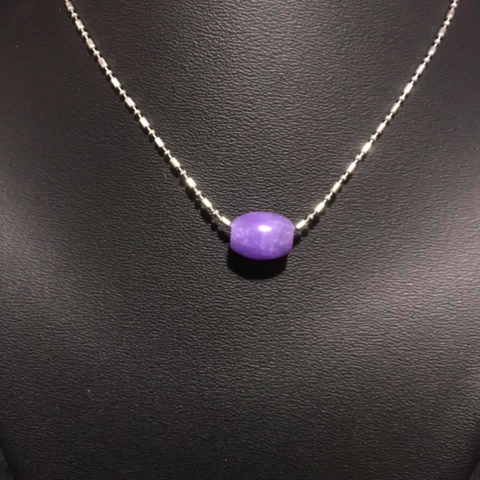 [HCM]LU THỐNG ĐÁ CẨM THẠCH TÍM TẶNG KÈM DÂY ĐEO SIZE 8LY