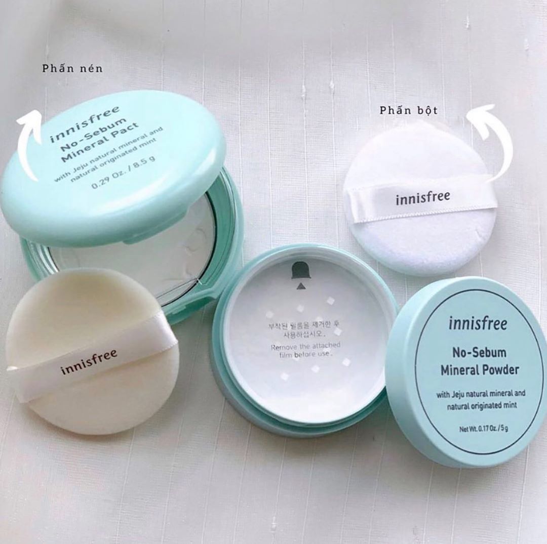 Phấn Phủ Innisfree No - Sebum Mineral Pact 8.5gr