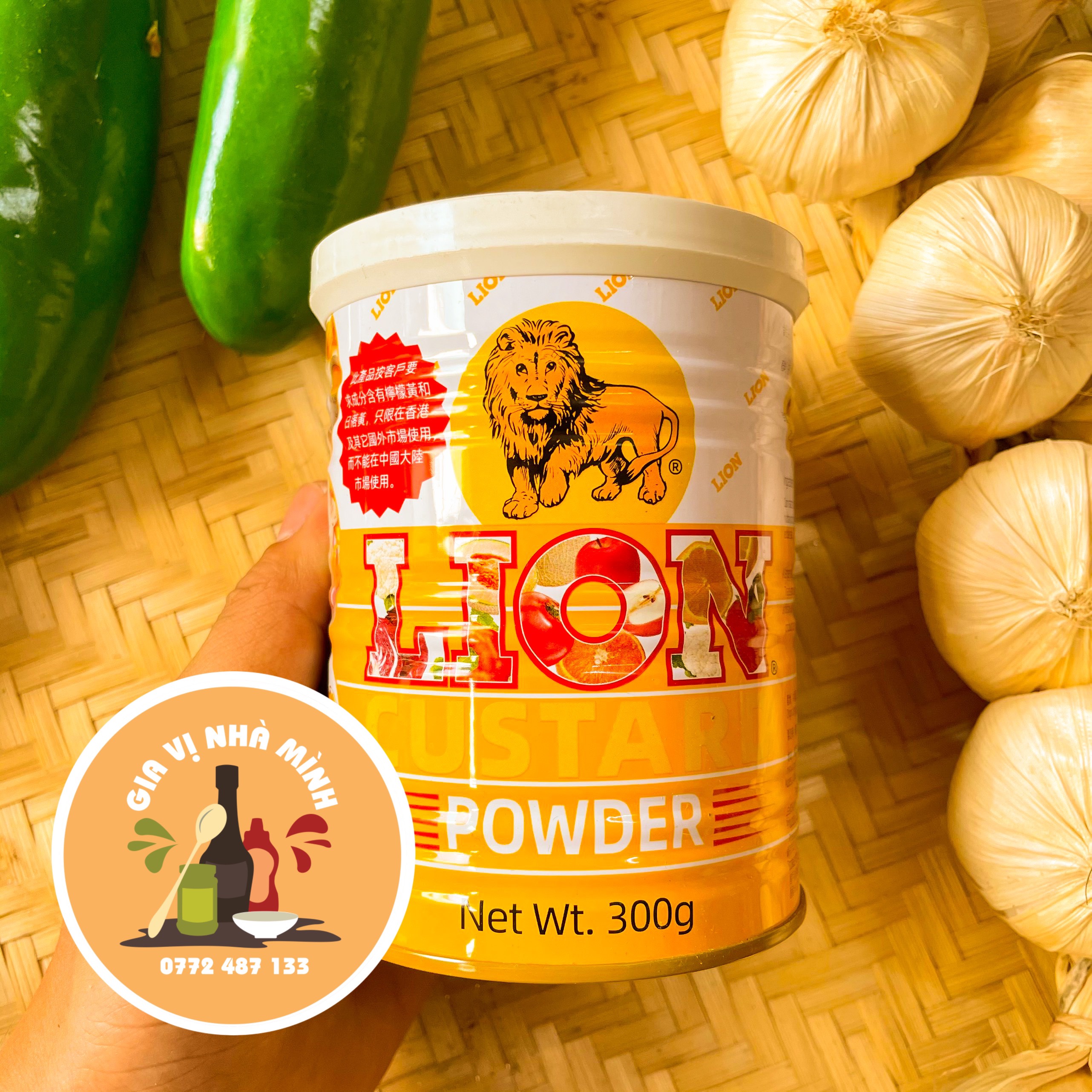 BỘT TRỨNG SỮA LION (BỘT SƯ TỬ) CUSTARD POWDER 300GR