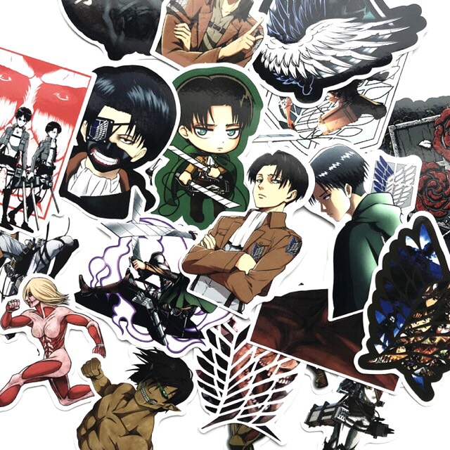 Set 30- 60 Sticker Attack On Titan
