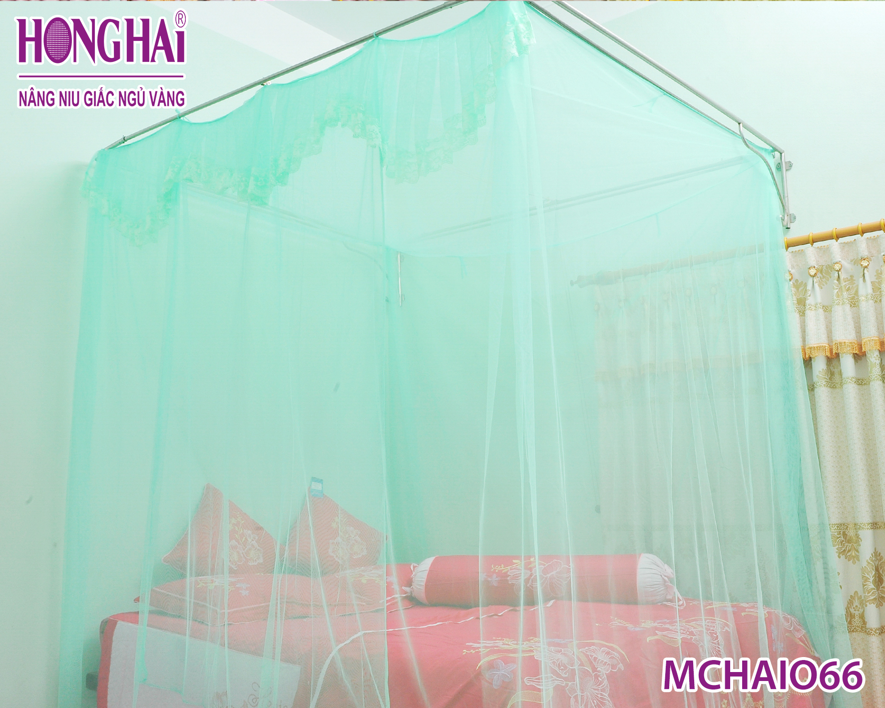 Mùng/màn tuyn lạnh cao cấp CHAIO (ĐỦ SIZE - MÙNG HỒNG HẢI)