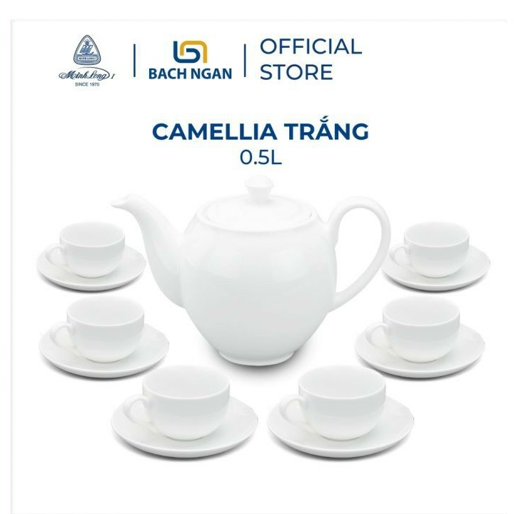 [HCM]bộ bình tách uống trà sứ minh long - bộ bình tách uống trà