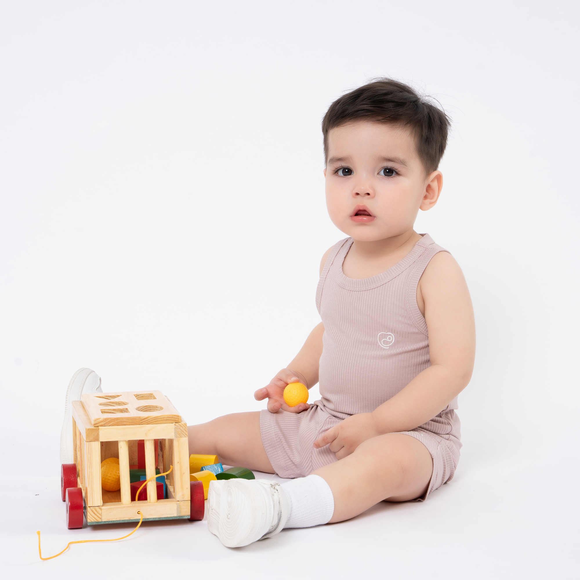 Bộ sát nách cổ tròn - Molist BU Baby