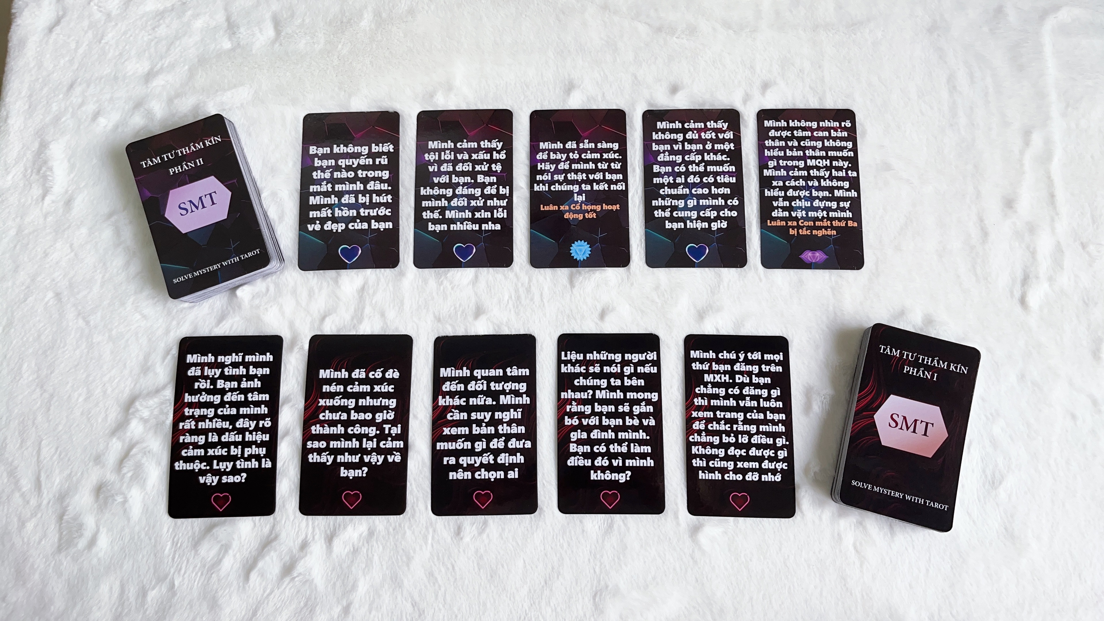Tarot-Combo Hai bộ bài Tâm tư Thầm kín Phần 1 và Phần 2