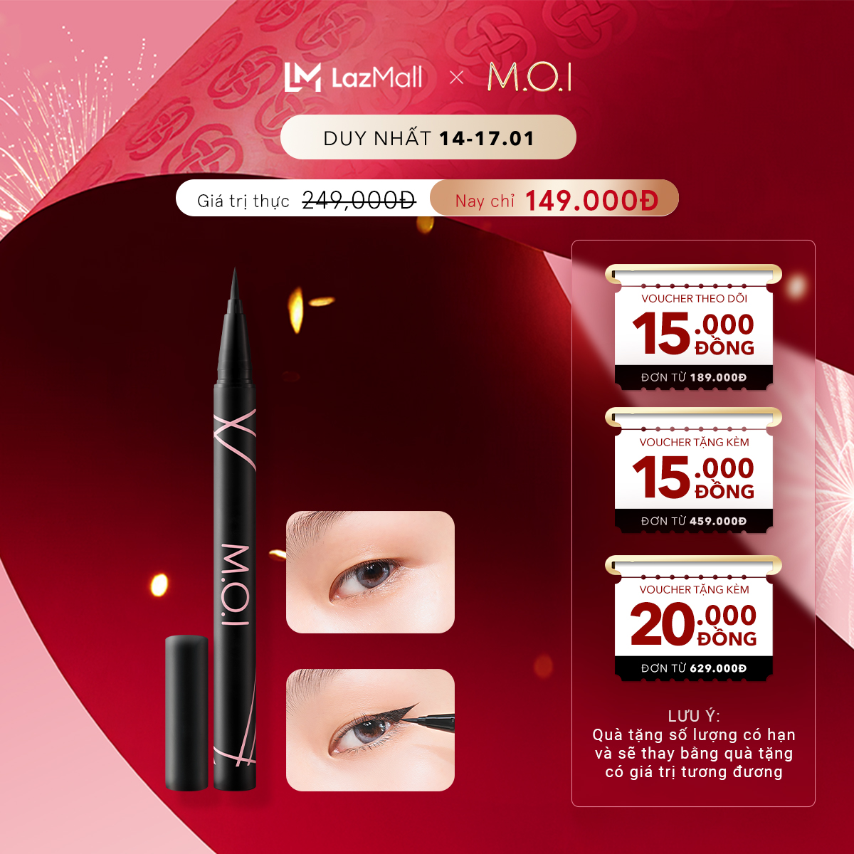 Bút kẻ mắt nước M.O.I Perfect Shape Eyeliner