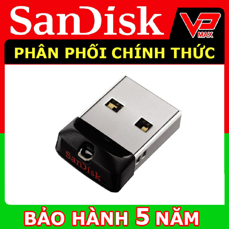 Bảng giá USB 32GB, 16GB Sandisk CZ33 mini siêu nhỏ cho xe hơi Bảo hành 5 năm - vpmax Phong Vũ