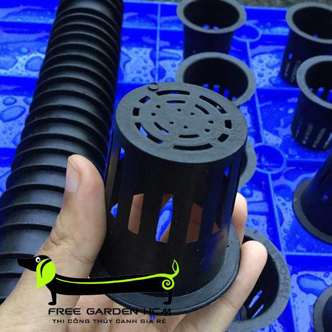 RỌ NHỰA TRỒNG RAU PHI 55 HOẶC PHI 65 COMBO 100 CÁI