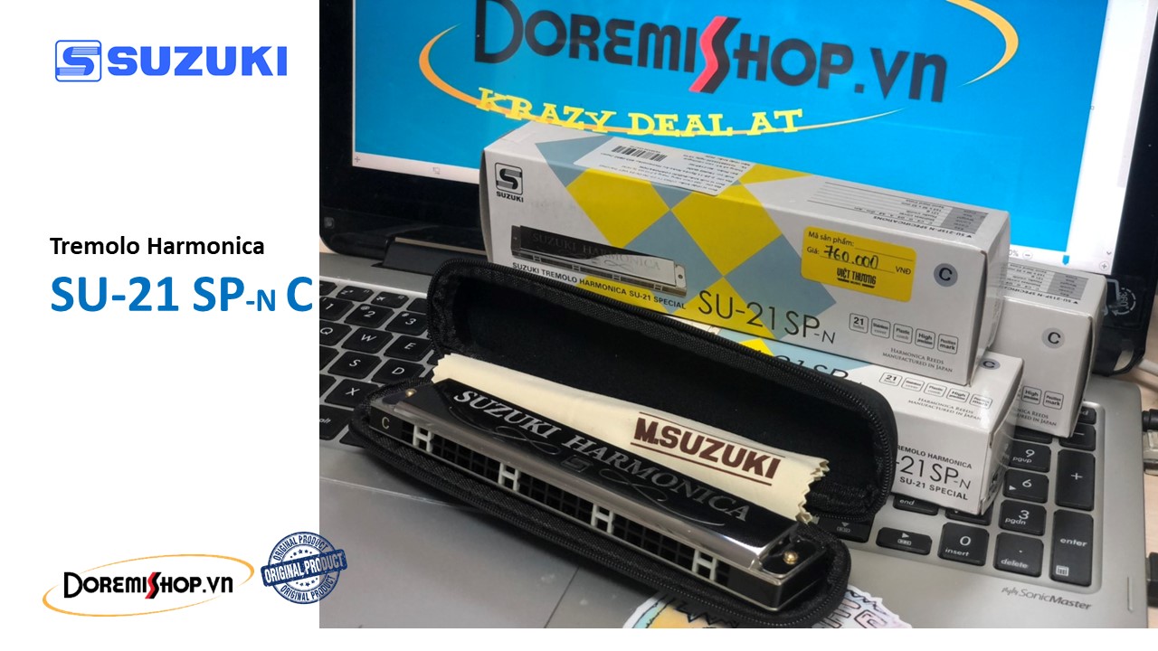 Kèn Harmonica Suzuki Tremolo 2Timer SU-24 SU-21SP-n key C
