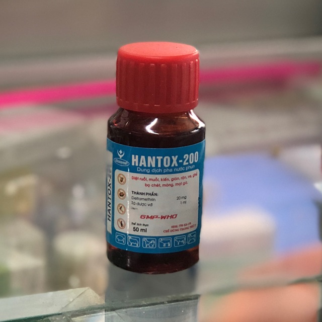 COMBO 2 LỌ Thuốc xit mạc, ve HANTOX 200 cho gà đá