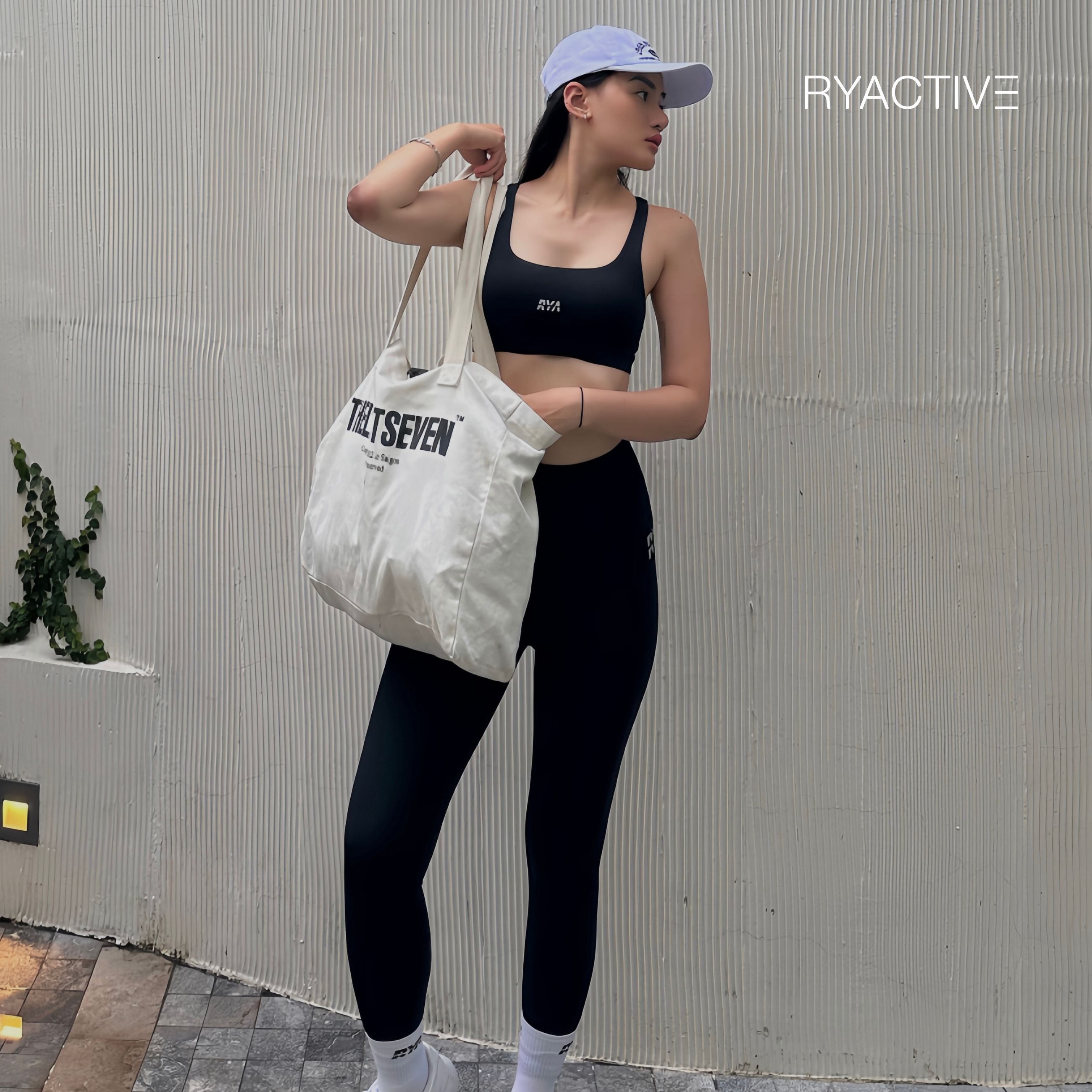 Áo ngực thể thao RYACTIVE - COOL SPORTBRA Black