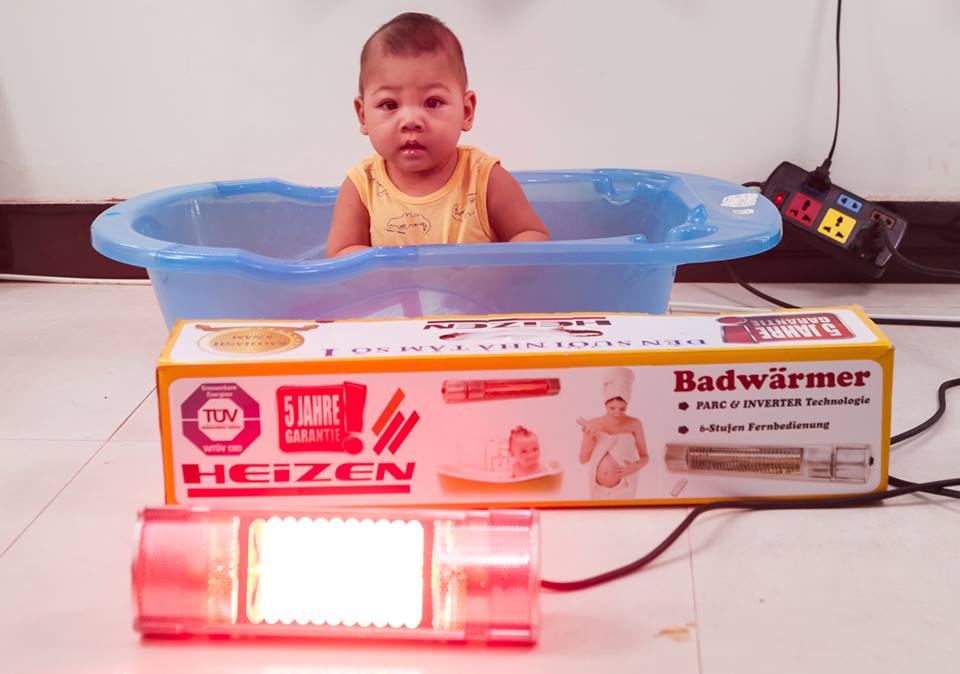 Đèn sưởi nhà tắm mini chống chói Heizen HE-IT5