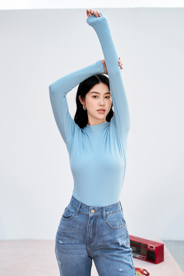 Extra warm tops thun tăm cổ 3cm 312HT0006 ADOREDRESS