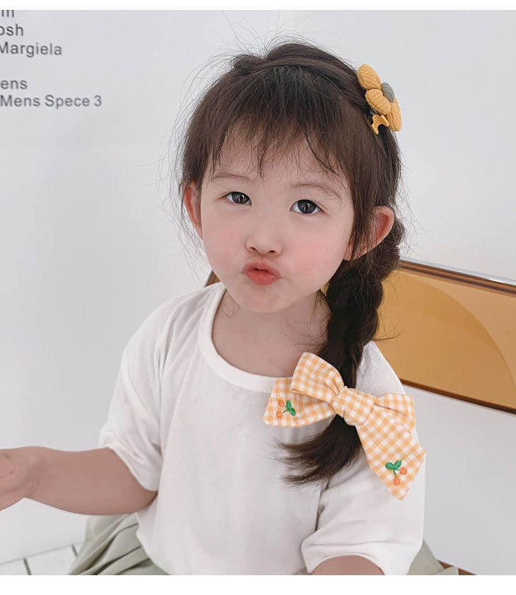 Sét 2 kẹp nơ và bông dễ thương cho bé gái
