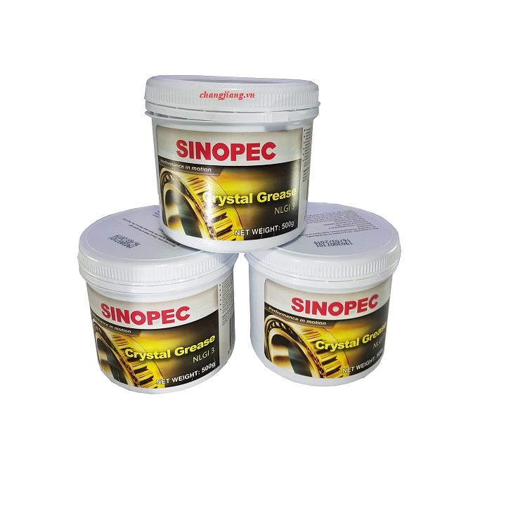Mỡ chịu nhiệt Sinopec Crystal Grease NLGI 3 - 500g