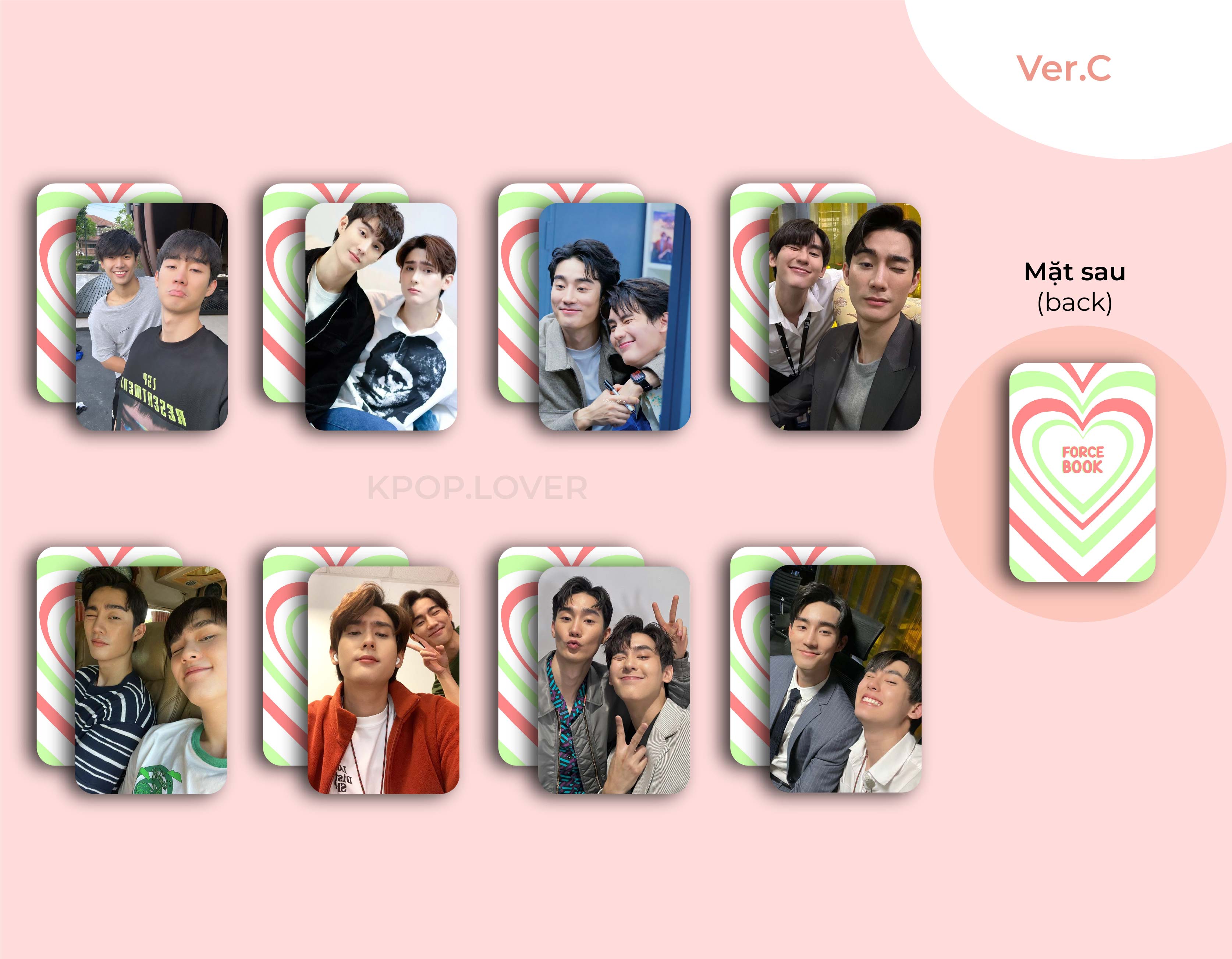 SET 8 CARD BO GÓC FORCEBOOK