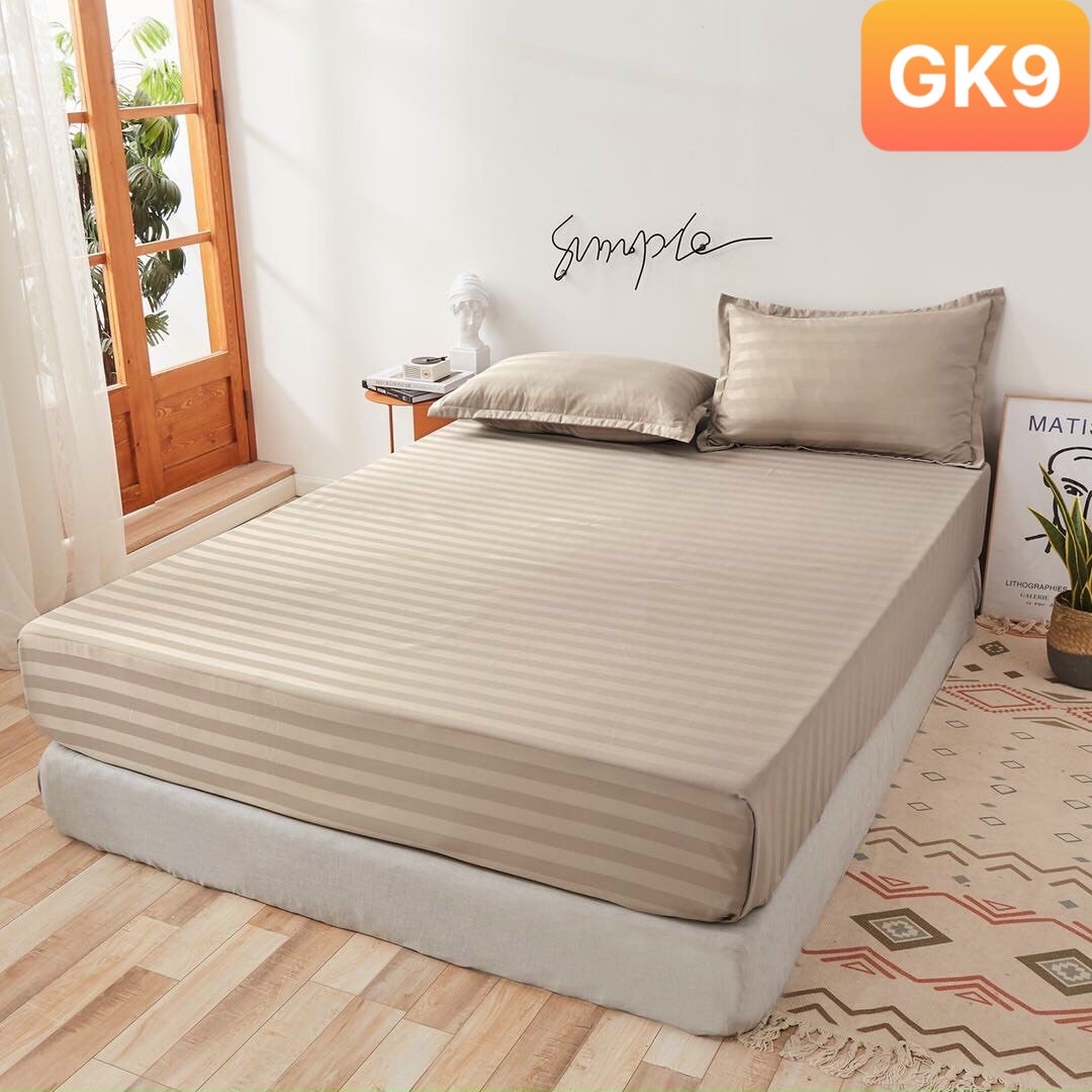 Bộ ga giường và vỏ gối Cotton 3F Khách sạn Nhà Nhím_Bedding dày dặn đủ kích thước trải nệm 1m2, 1m4, 1m6, 1m8, 2m