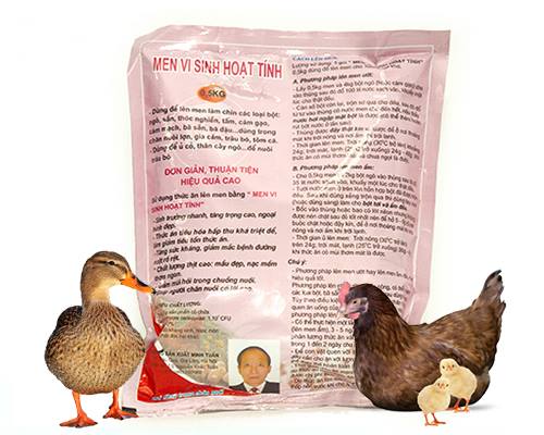 [FreeShip] 1kg - Men Vi Sinh Hoạt Tính Ủ Thức Ăn Chăn Nuôi